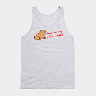 Warm and cozy capybara Tank Top